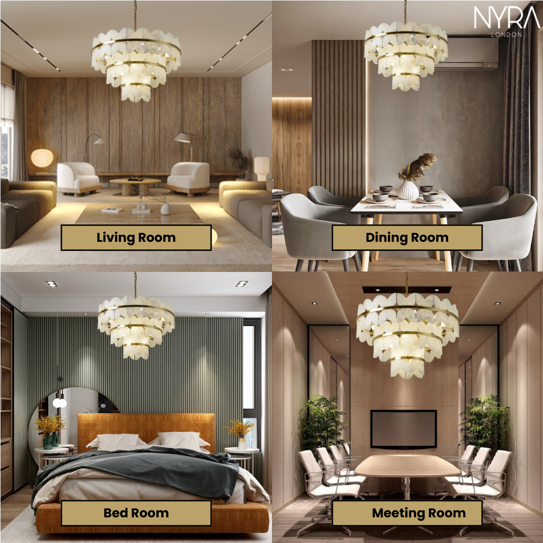 Zyra Alabaster Chandelier Light
