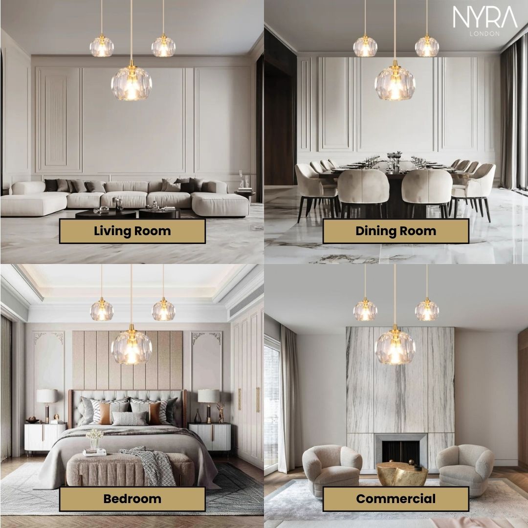 Nordic Crystal Pendant Lights