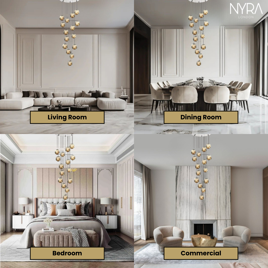 Sydel Bubble Glass Chandelier