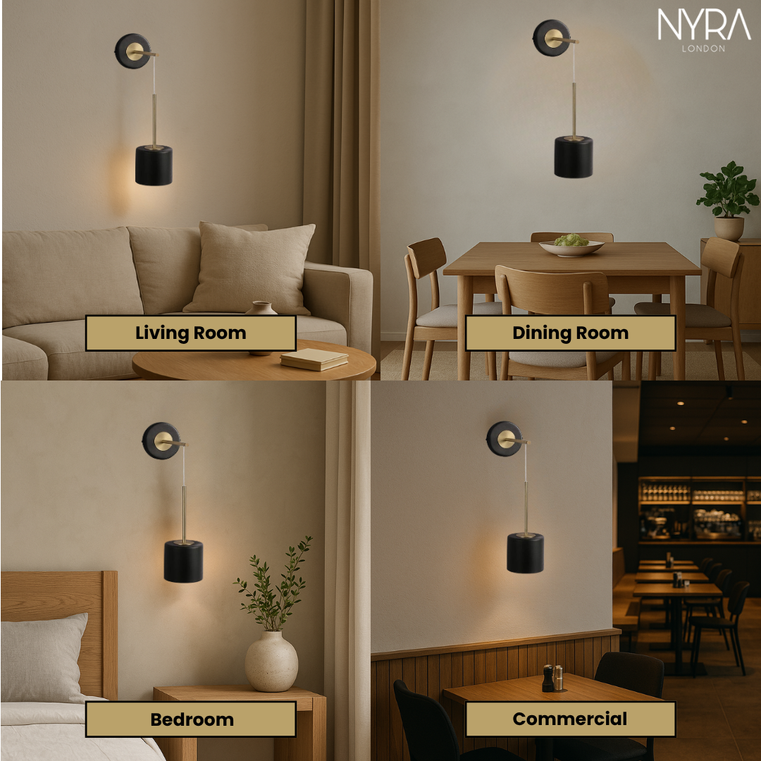 Murad Acrylic Hanging Round Wall Light