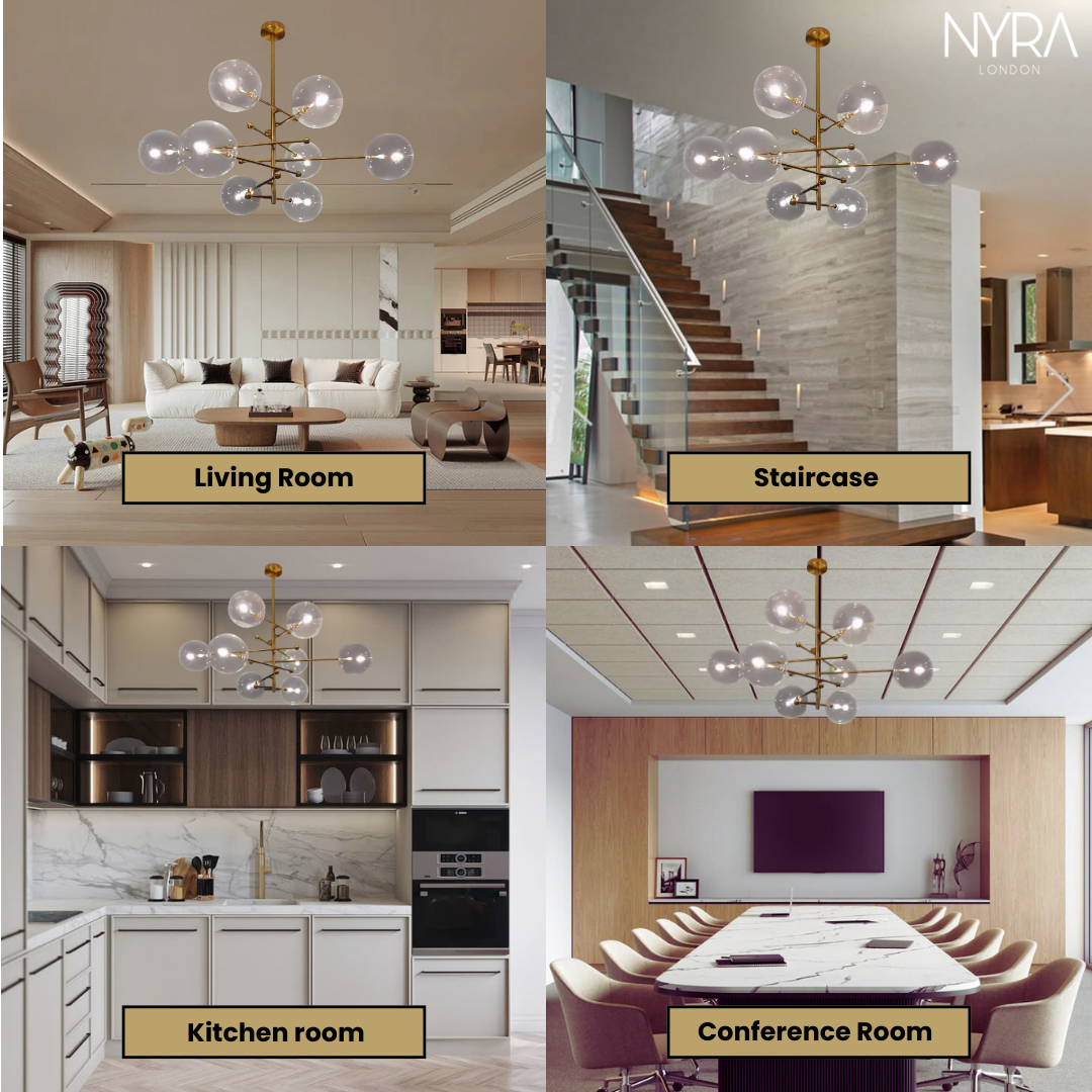 Baker Glass Chandelier