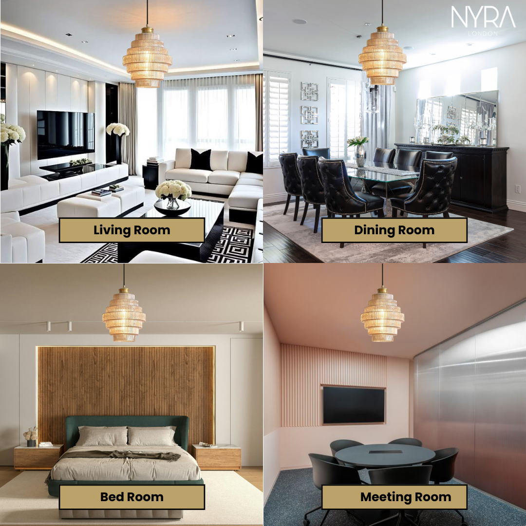 Gilded Layers Nordic Chandelier