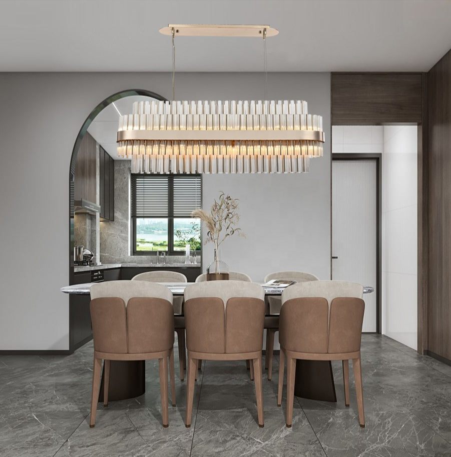 Lurano Rectangular Crystal Chandelier