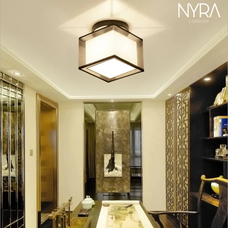 Magnus Fabric Shade Ceiling Lamp