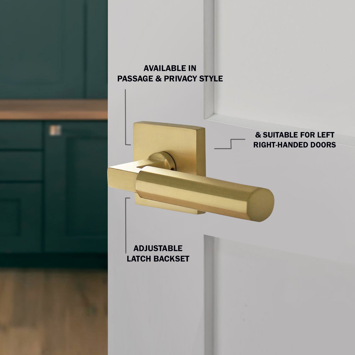 Reversible l Door Handle