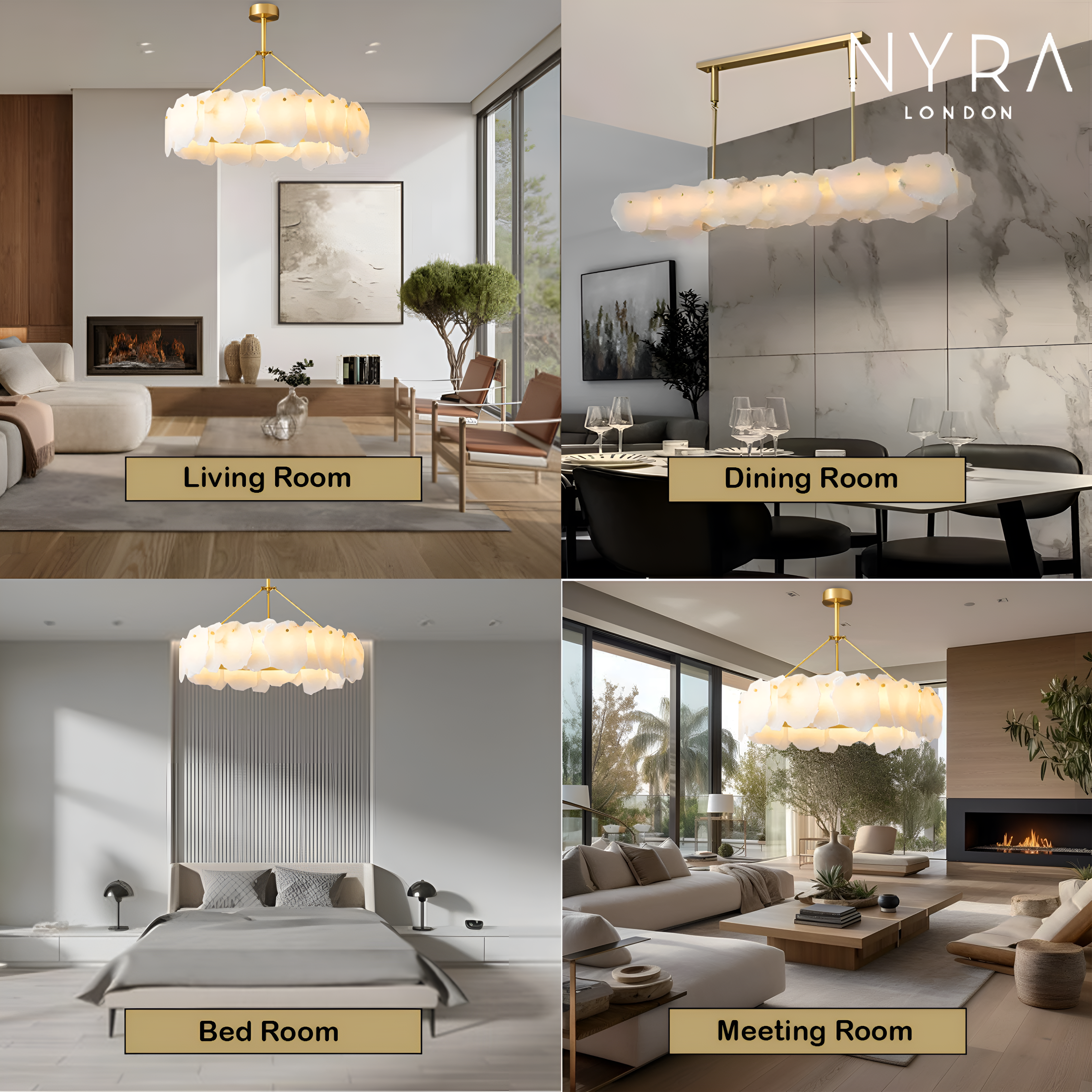 Arabella Marble Ceiling Chandelier