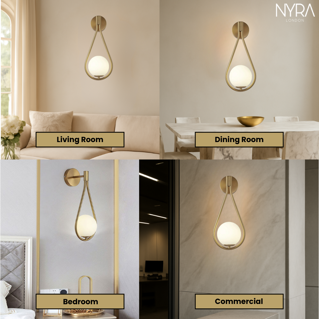 Golden Droplet Lamp
