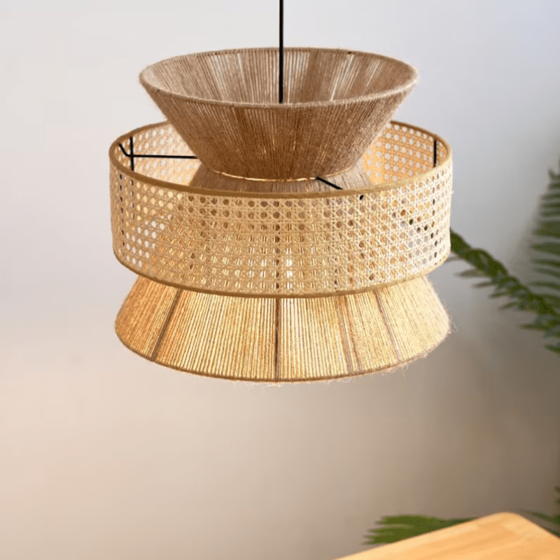 NYRA Wabi Sabi Handmade Hemp Rope Chandelier