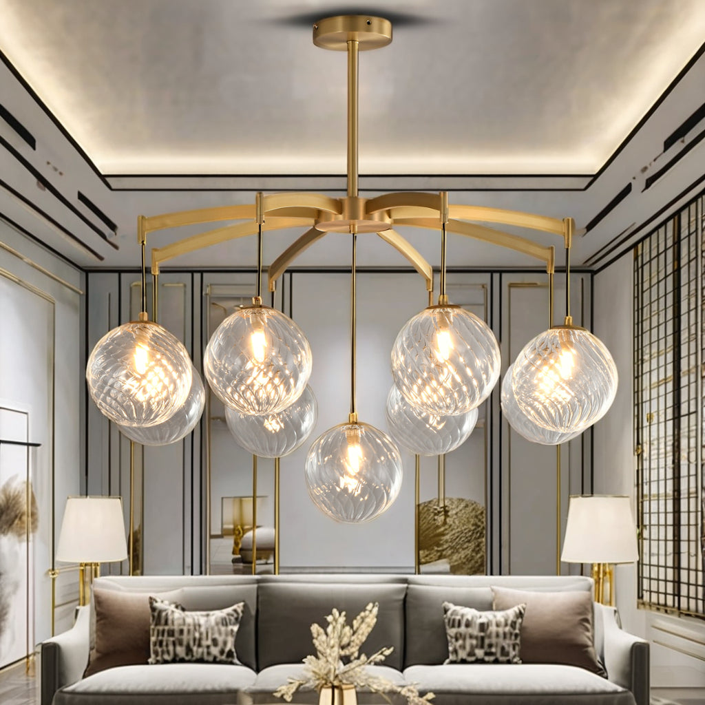 Shineza Modern Bubble Glass Ball Chandeliers