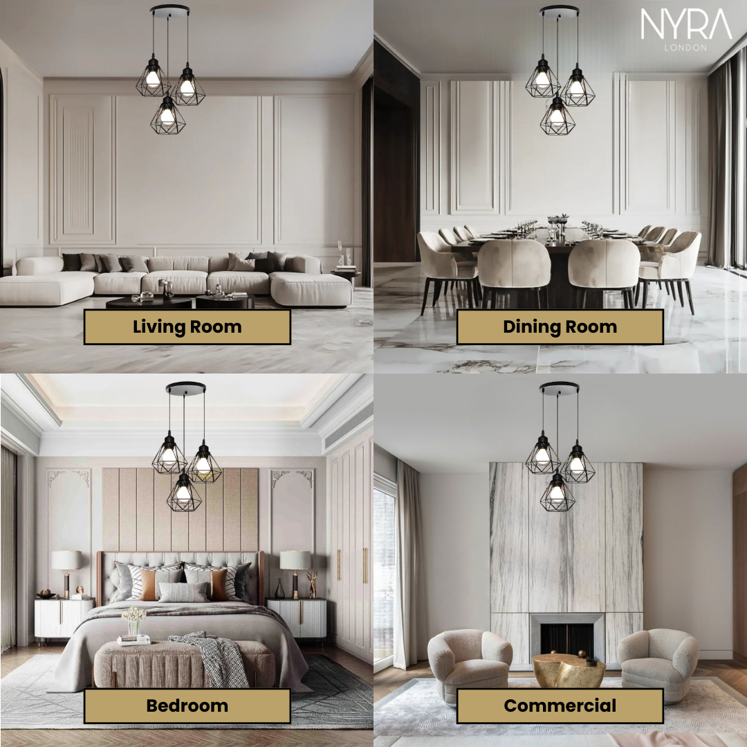 Vintage Iron Frame Pendant Collection