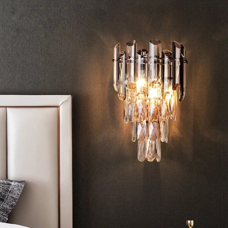 Elsie Two Tone Crystal Wall Lamp