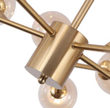 Modern Smoky Sputnik Chandelier