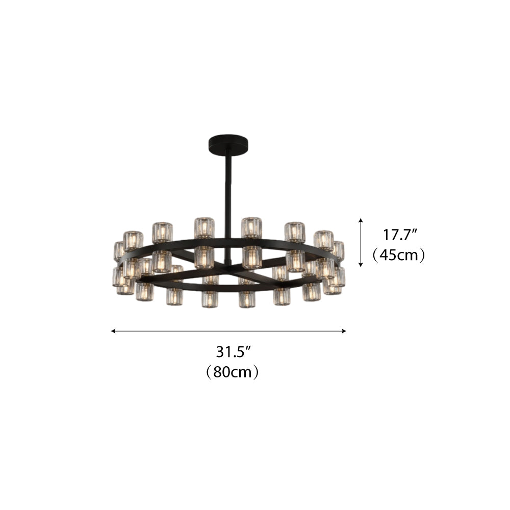 Bravion - Crystal Ring Chandelier