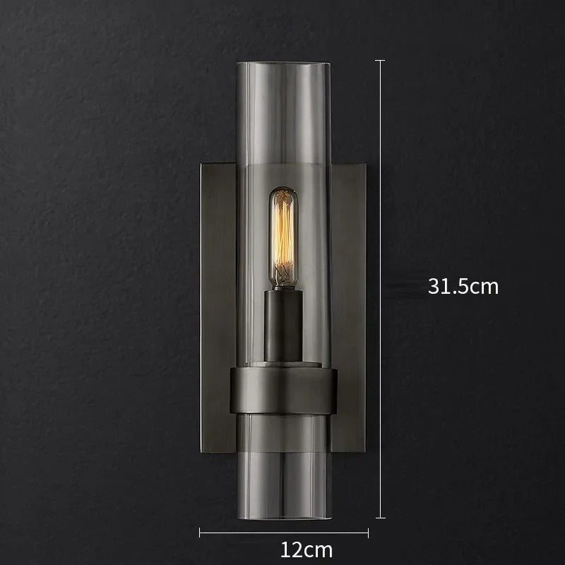 Obsidian Flame Sconce