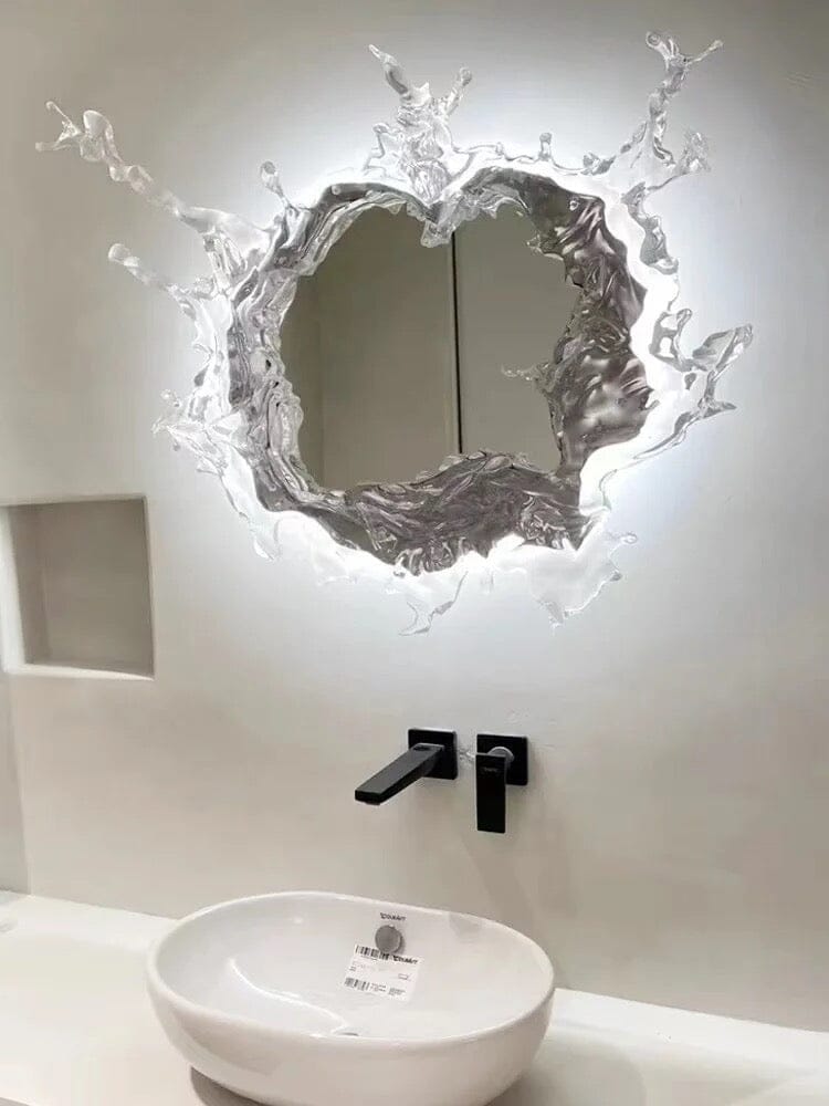 Water Splash LED Mirror
