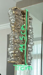 Bespoke wall light 44.5 x 11cm