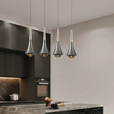 Chrome LED Water Drop Pendants