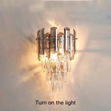 Elsie Two Tone Crystal Wall Lamp