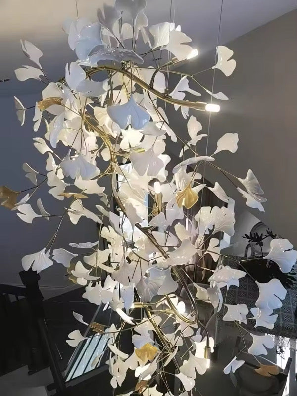 Ginkgo Leaf Chandelier