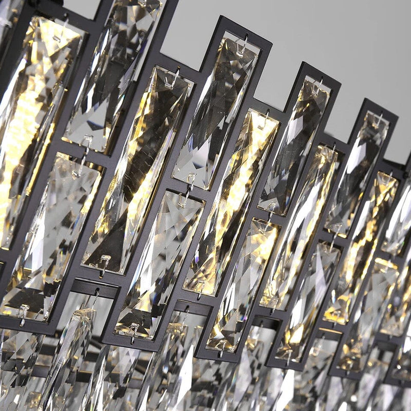 Charzetta Crystal Black Chandelier