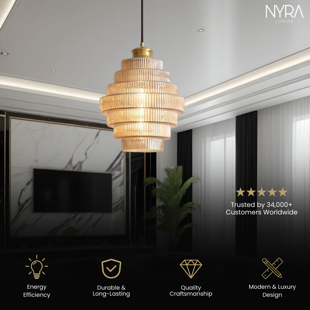 Gilded Layers Nordic Chandelier