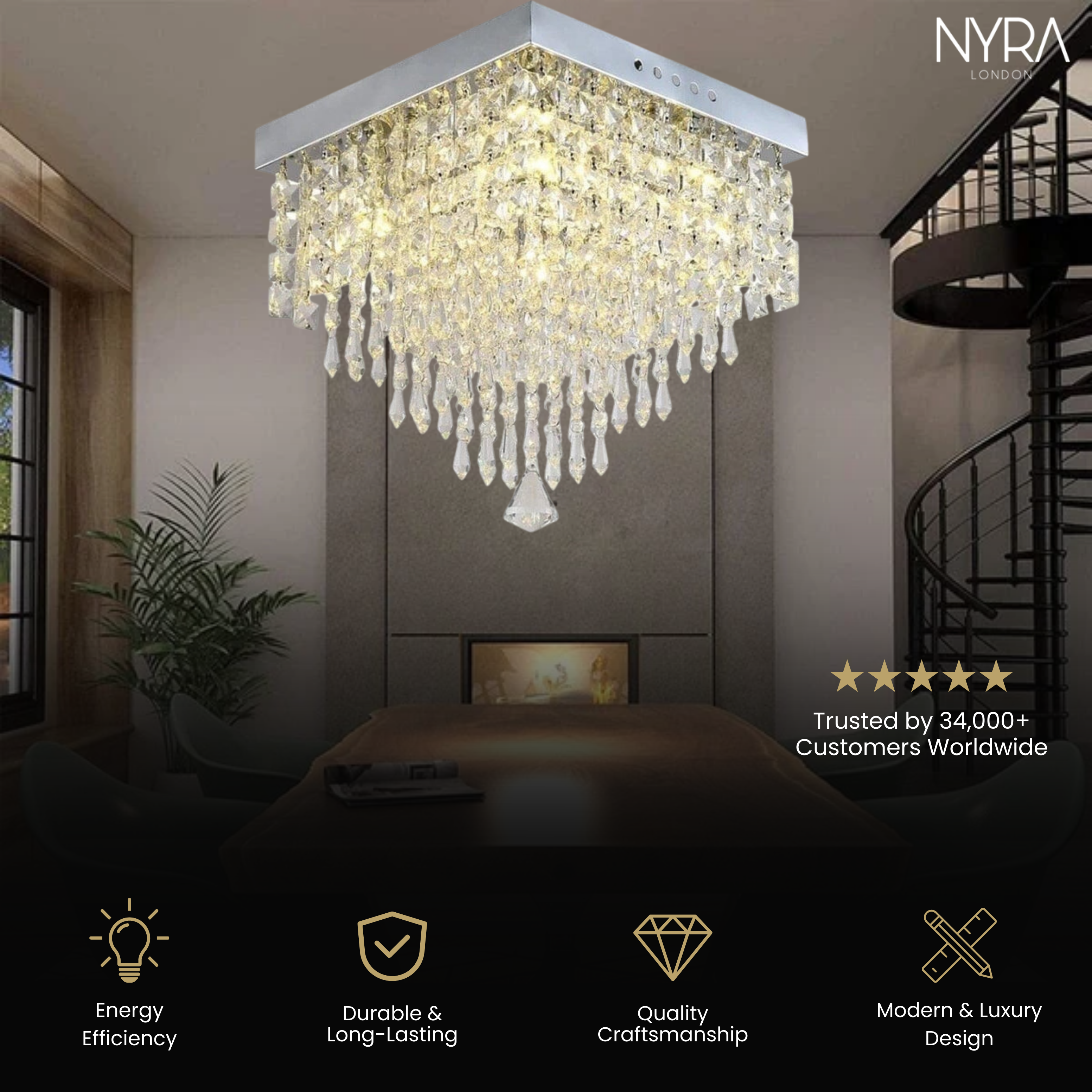 Emerton Square Chandelier