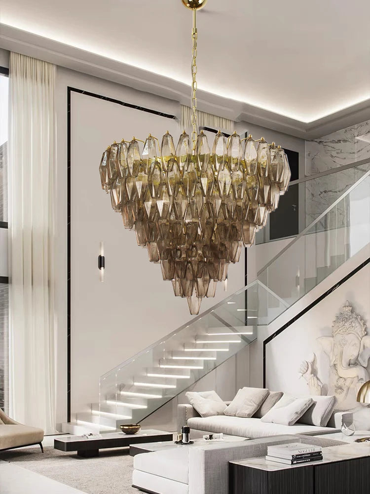 Elionne Colored Glass Chandelier