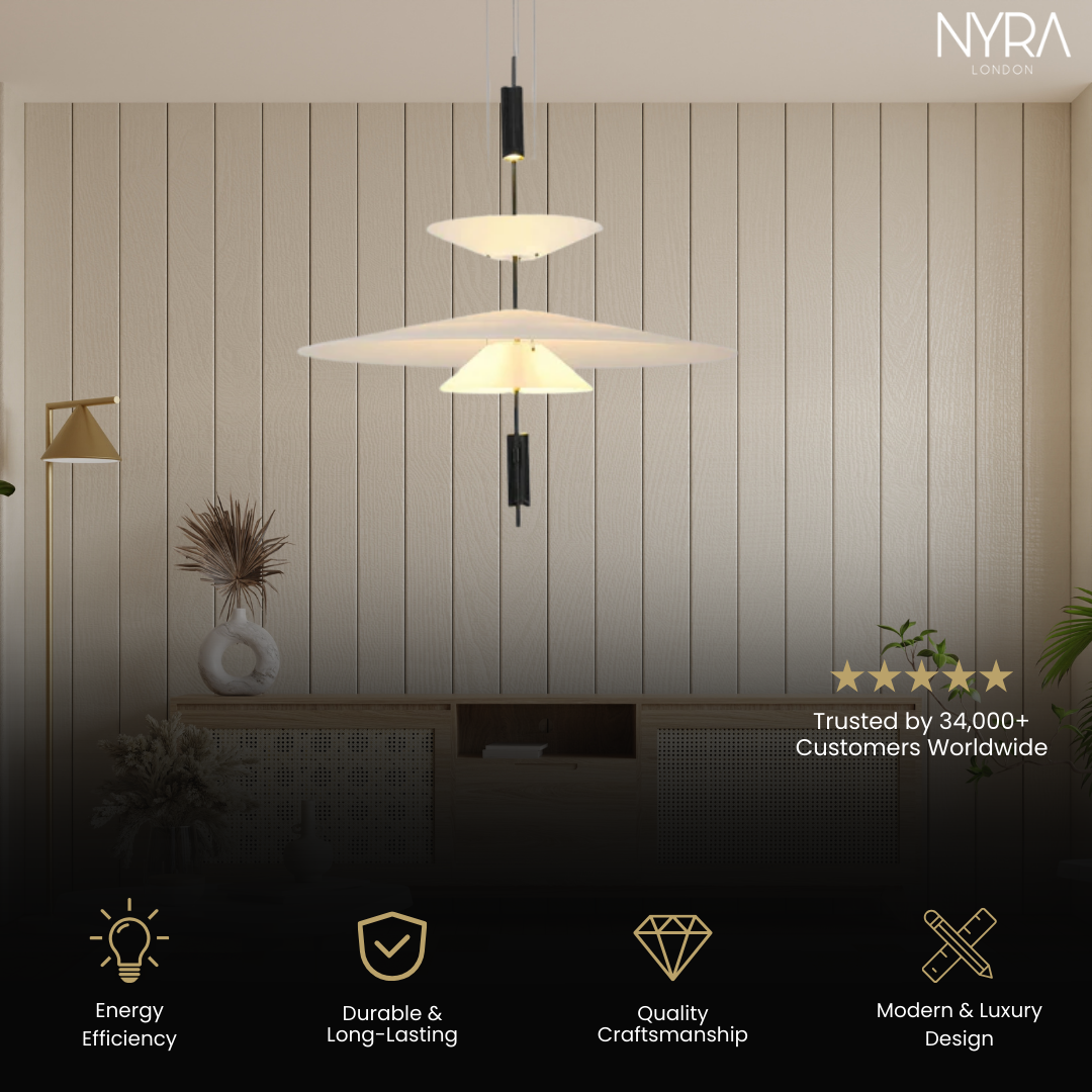 Minimalist UFO Art Chandelier