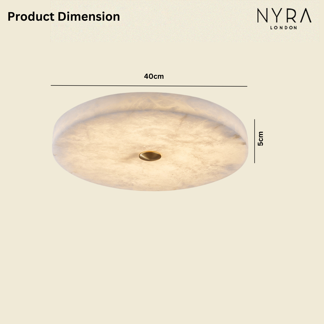 Rhea Alabaster Ceiling Light