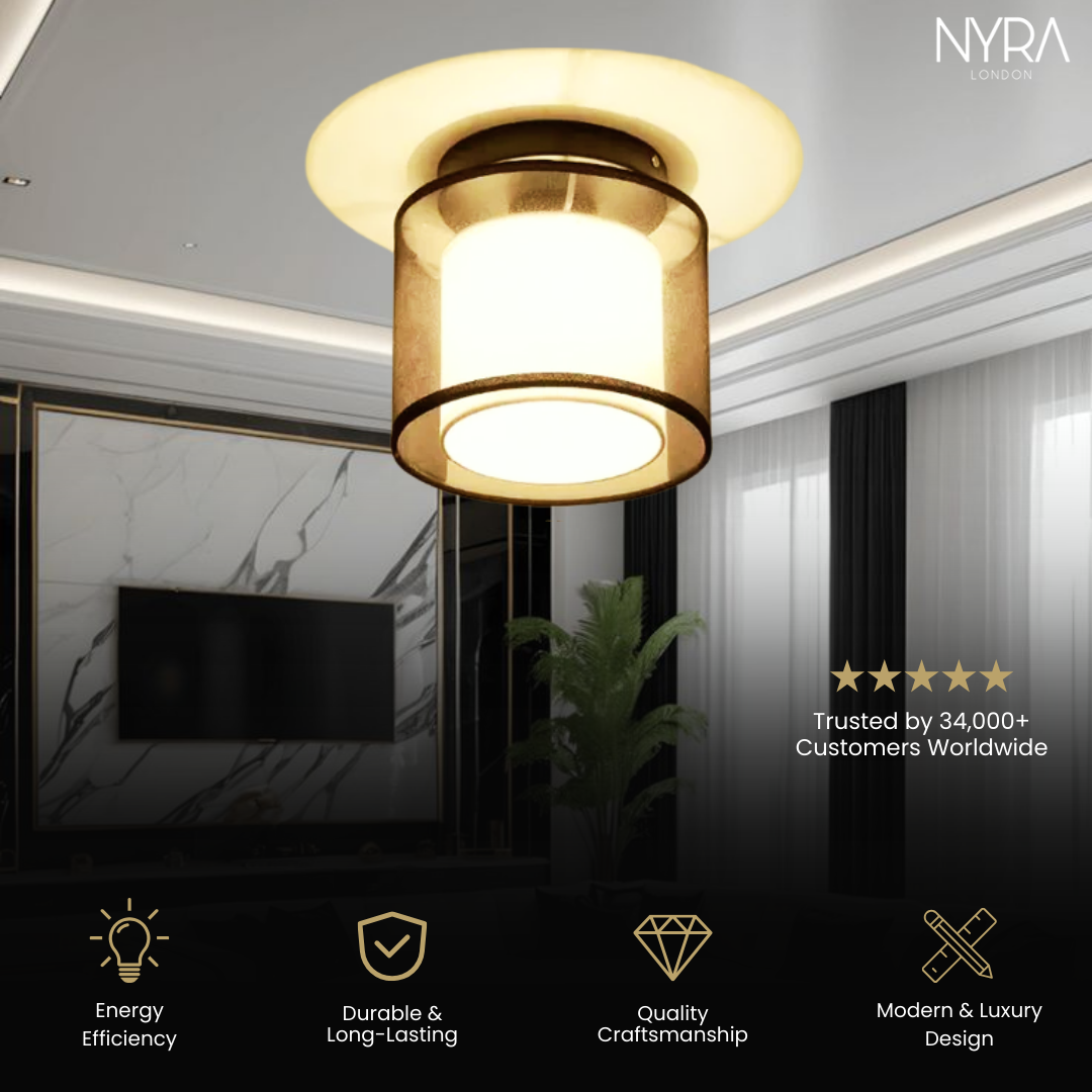 Magnus Fabric Shade Ceiling Lamp