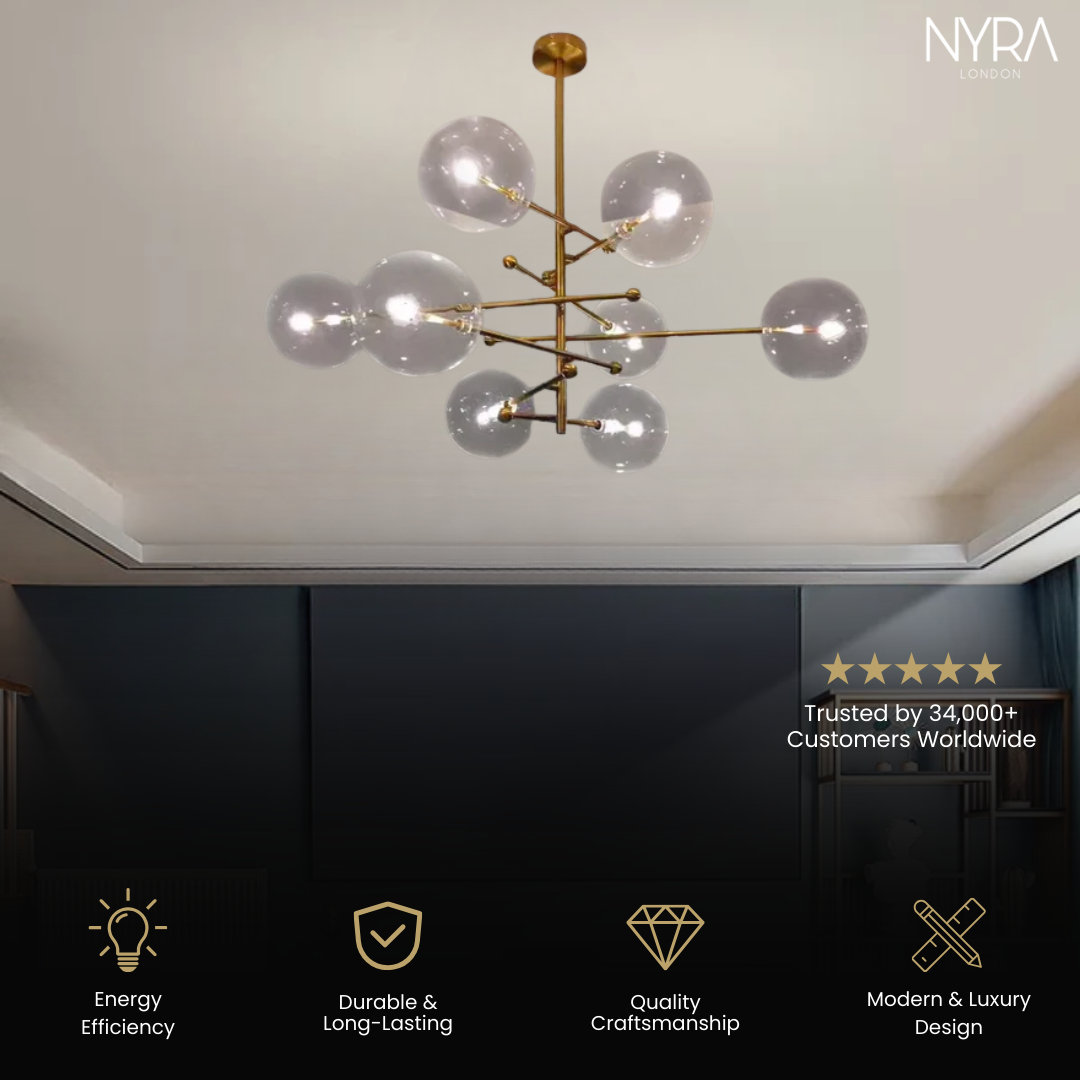 Baker Glass Chandelier