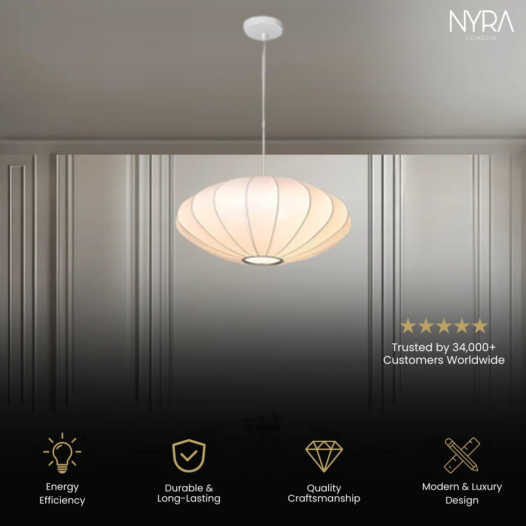 Silk Oval Pendant Lamps