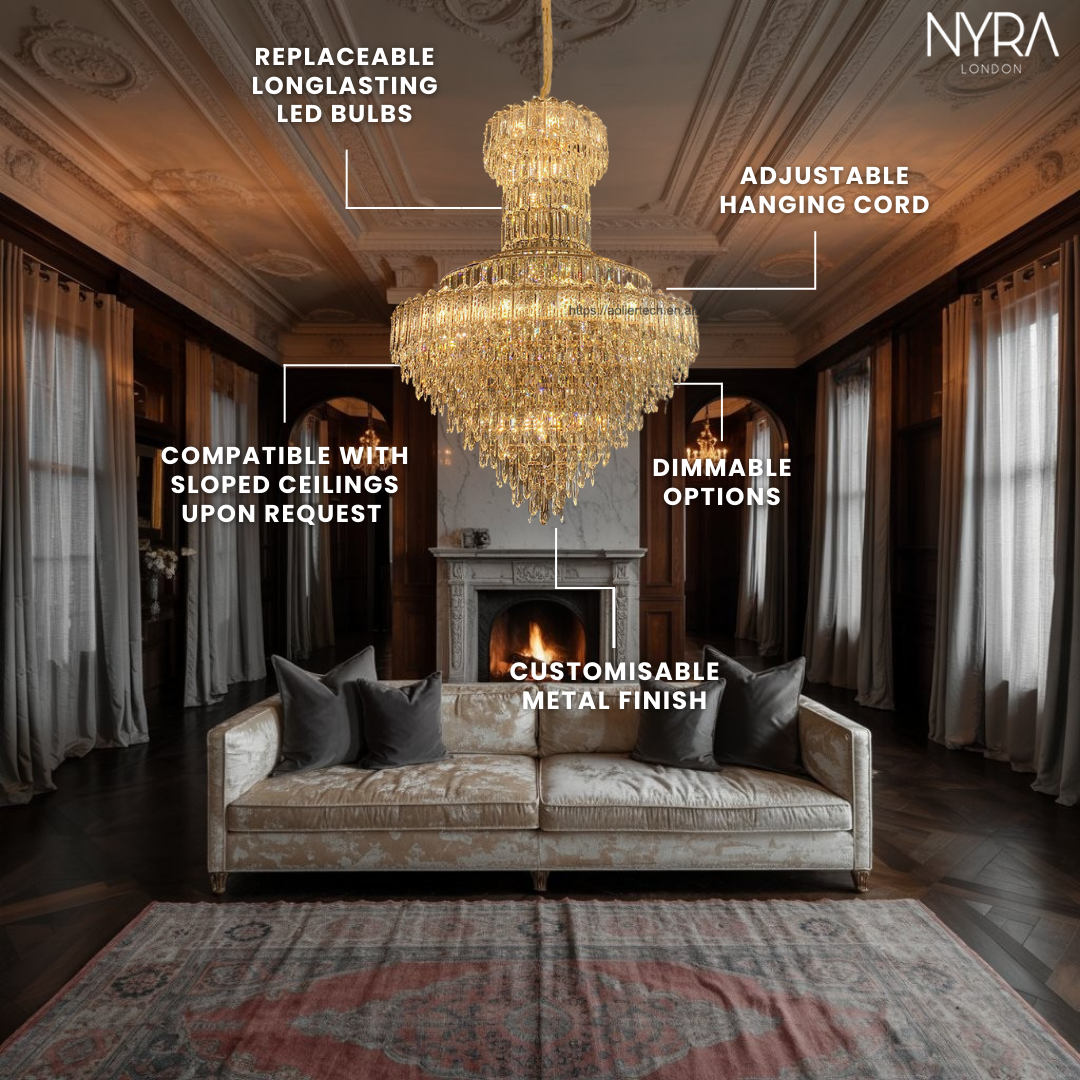 Orlix Large Crystal Chandelier