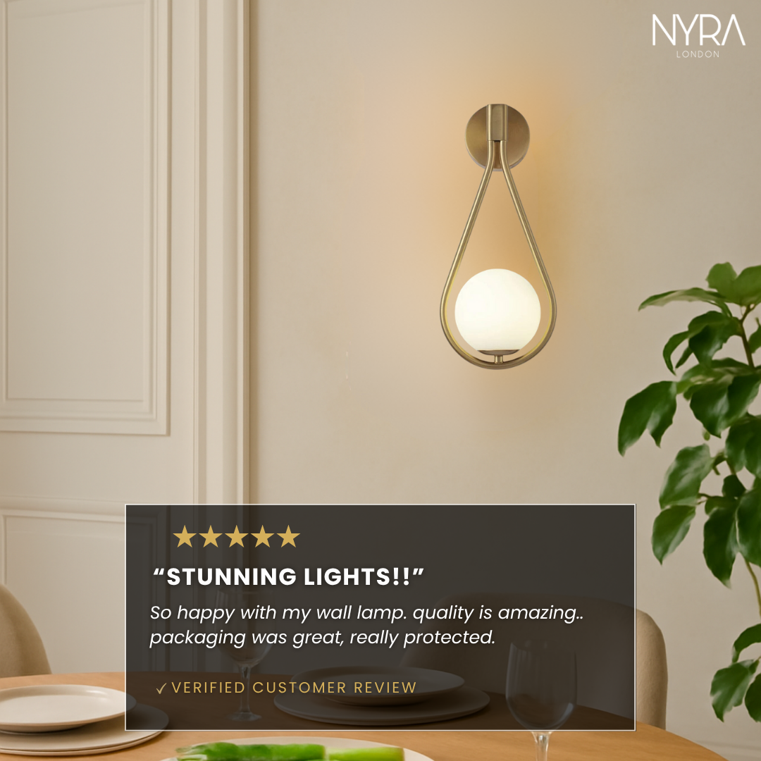 Golden Droplet Lamp