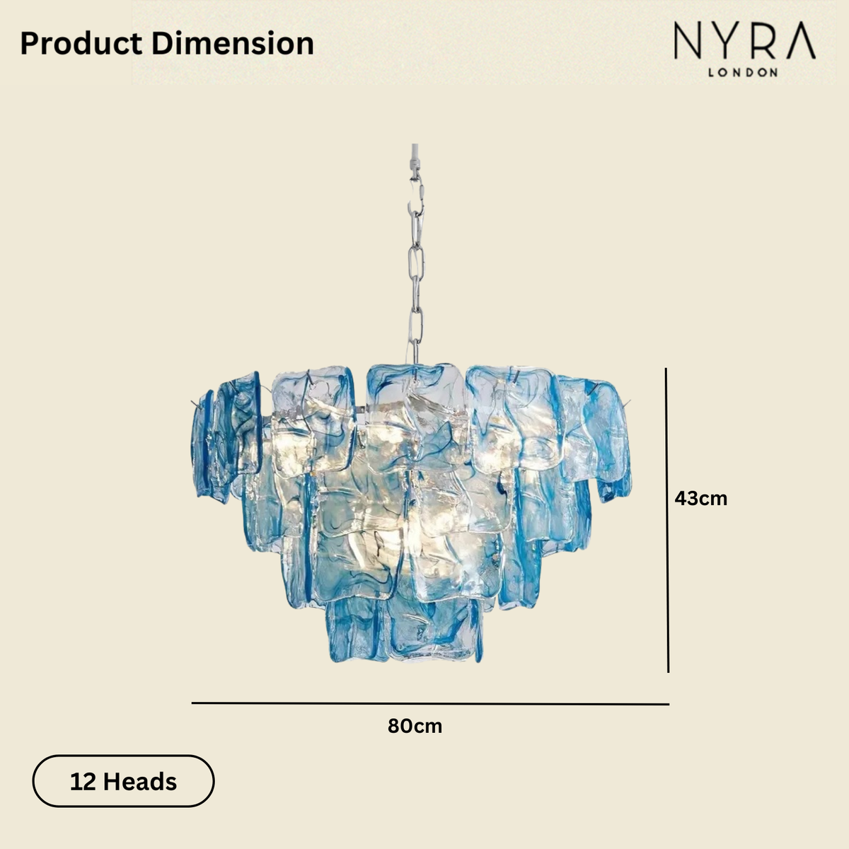 Niva Glass Chandelier