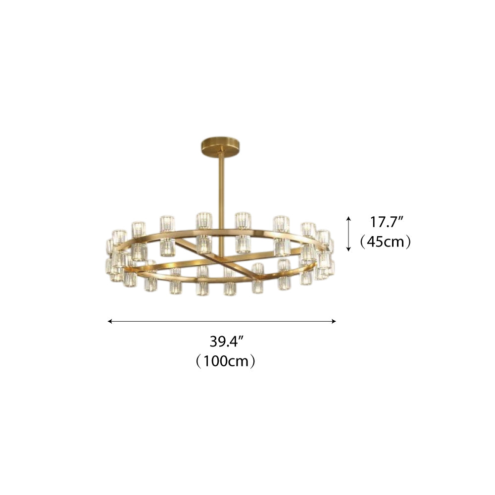 Bravion - Crystal Ring Chandelier