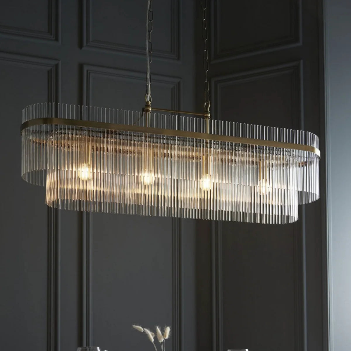 Astralis Rectangular Tube Chandelier