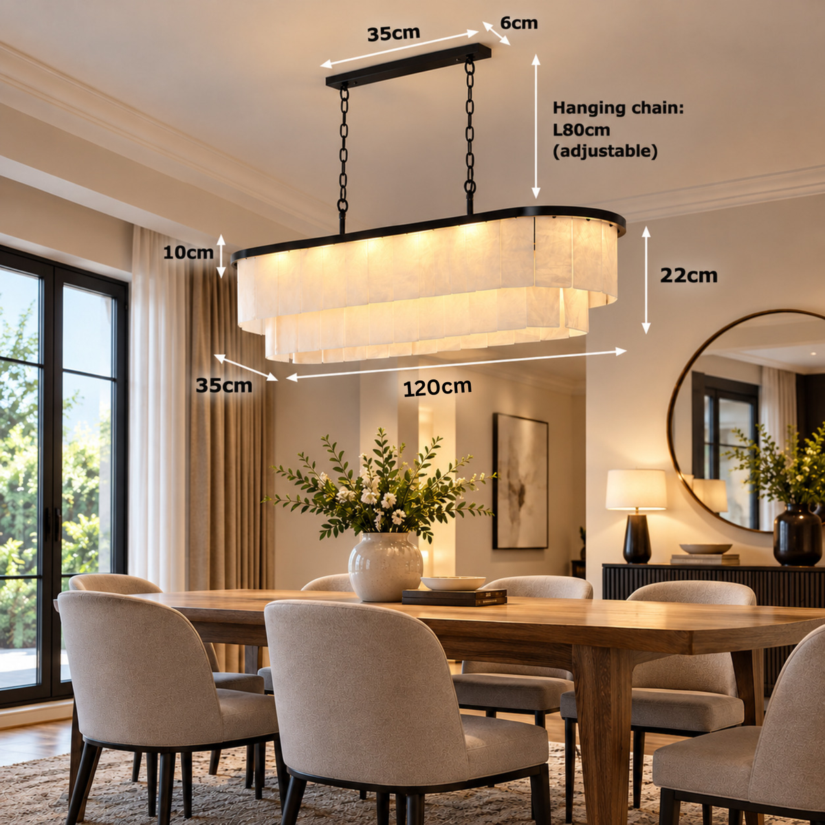 Marmora Alabaster Chandelier