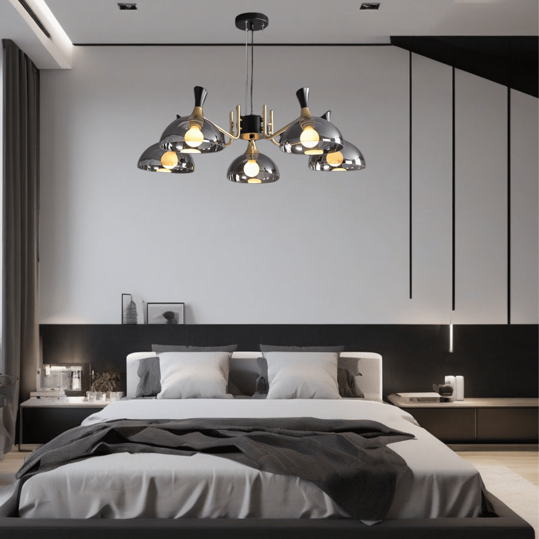 Grosvenor Black Glass LED Chandelier