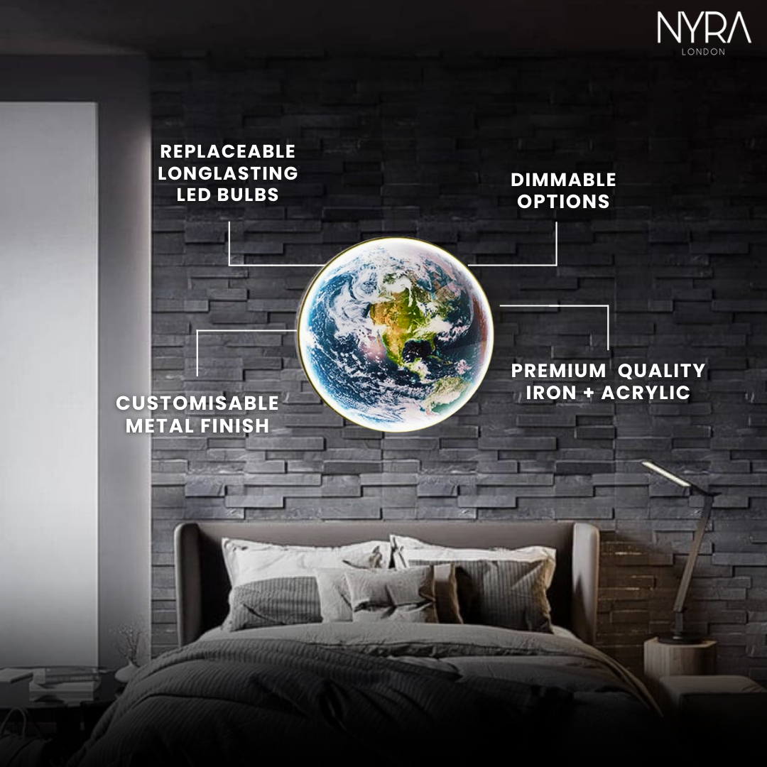 The Earth LED wall lamp