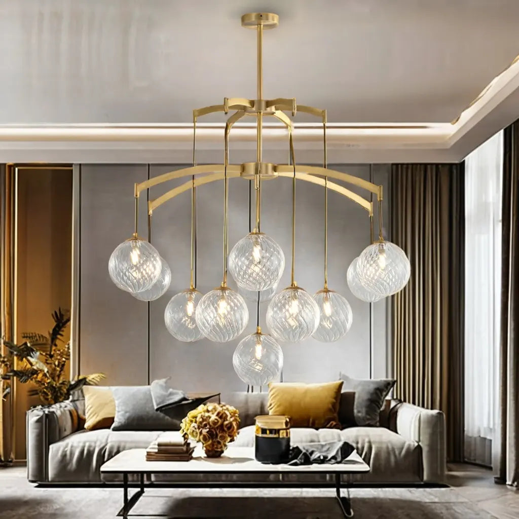 Shineza Modern Bubble Glass Ball Chandeliers