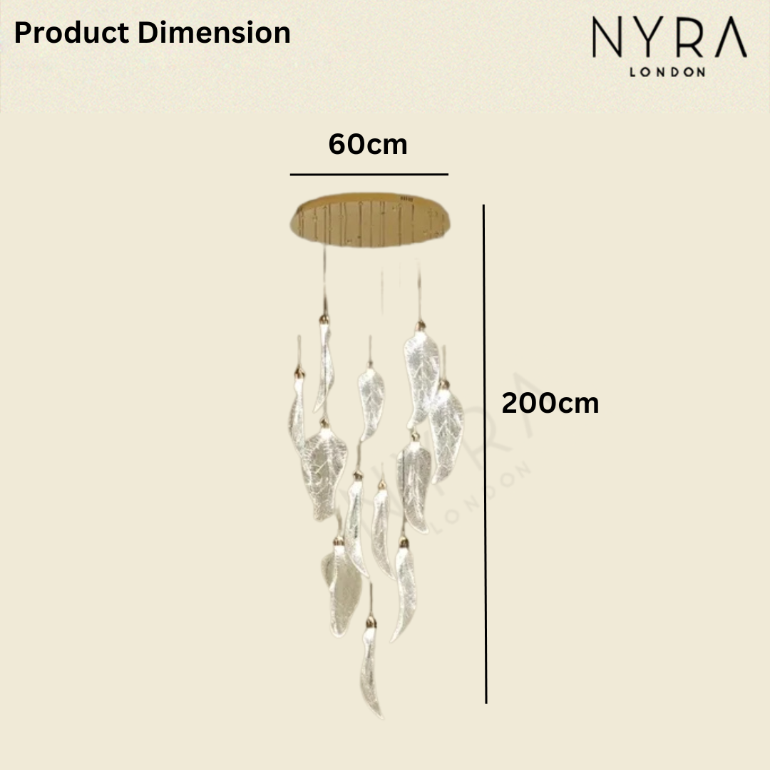 Elyora Acrylic Staircase Chandelier
