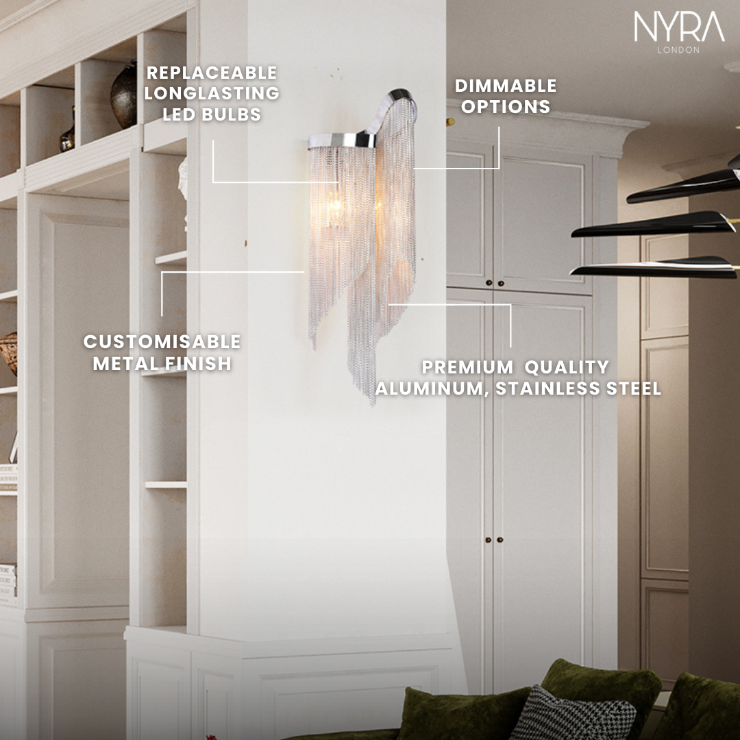 Cascadia Chain Tassel Wall Sconce