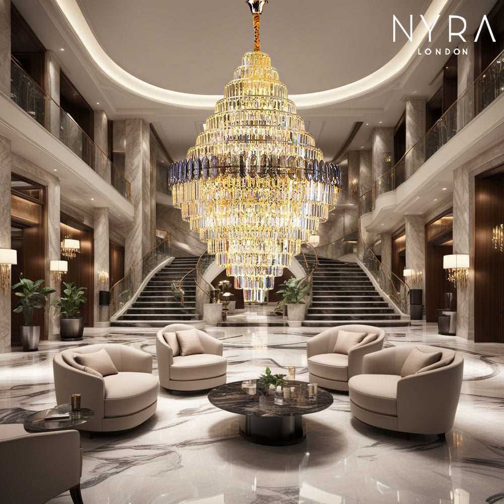 Luxury Scandinavian Penthouse Apartments Crystal Chandelier preview