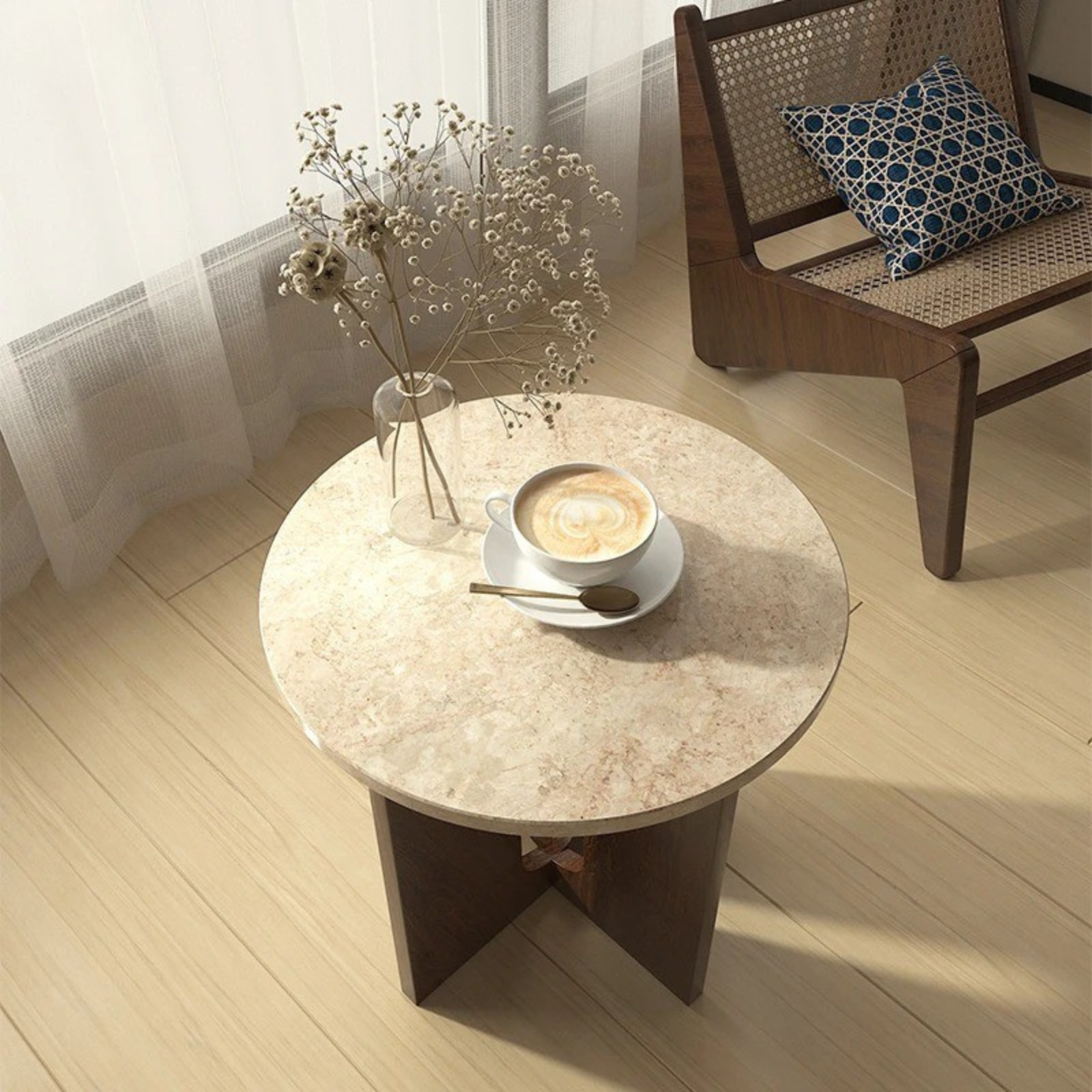Averon Travertine Coffee Table