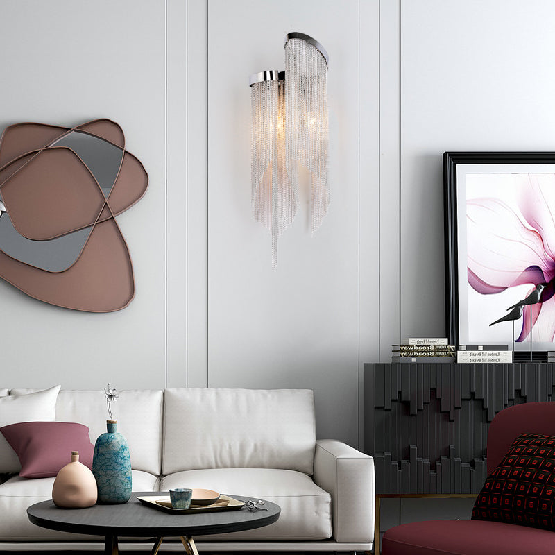 Cascadia Chain Tassel Wall Sconce
