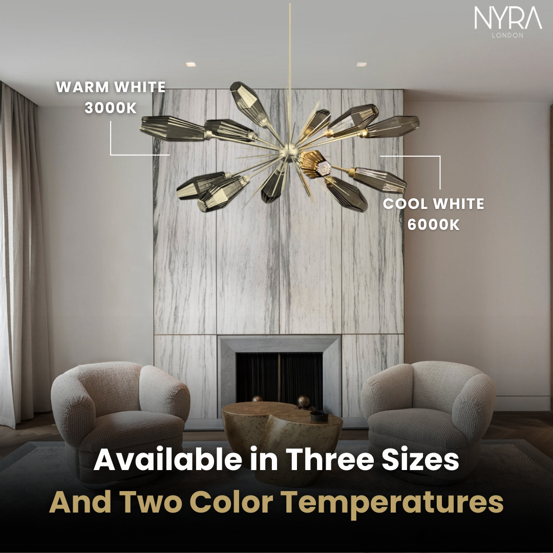 LustreNova Crystal Burst Chandelier