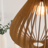 Modern oval Wood Ceiling Light Fixture
