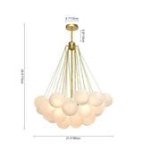 Nordic Frosted Glass Ball Chandelier