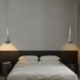 Chrome LED Water Drop Pendants